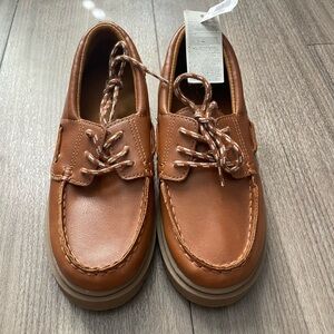 *NEW* Caramel Moccasins for boys! Size 1!